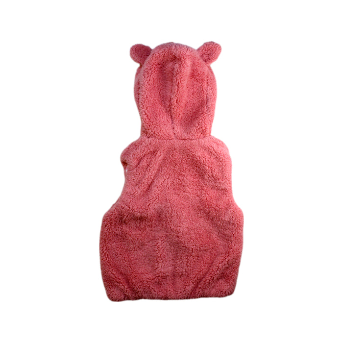 A Pink Outerwear Vests from Miki House in size 4T for girl. (Back View)