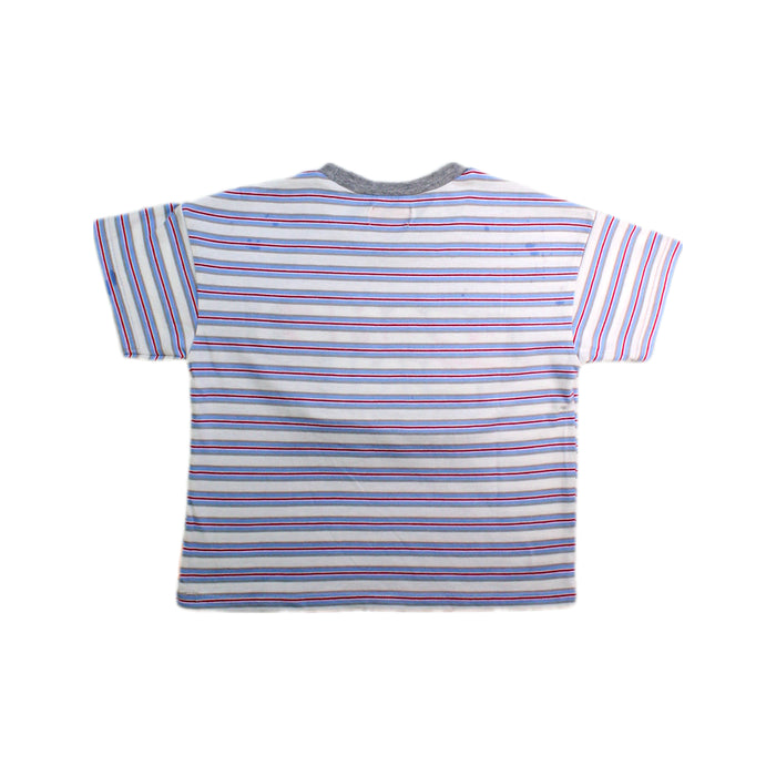 A Grey Short Sleeve T Shirts from BEAMS in size 2T for girl. (Back View)