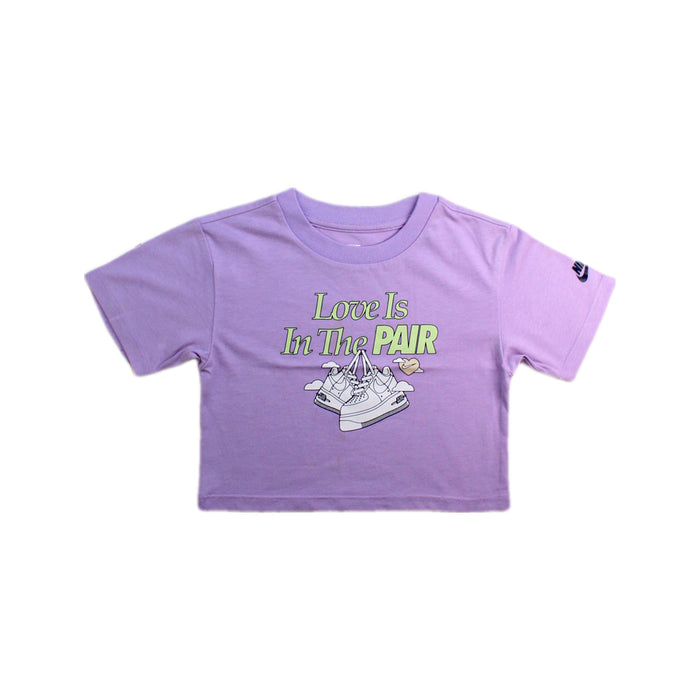 A Purple Short Sleeve T Shirts from Nike in size 2T for girl. (Front View)