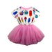 A Pink Short Sleeve Dresses from Rock Your Kid in size 3T for girl. (Back View)