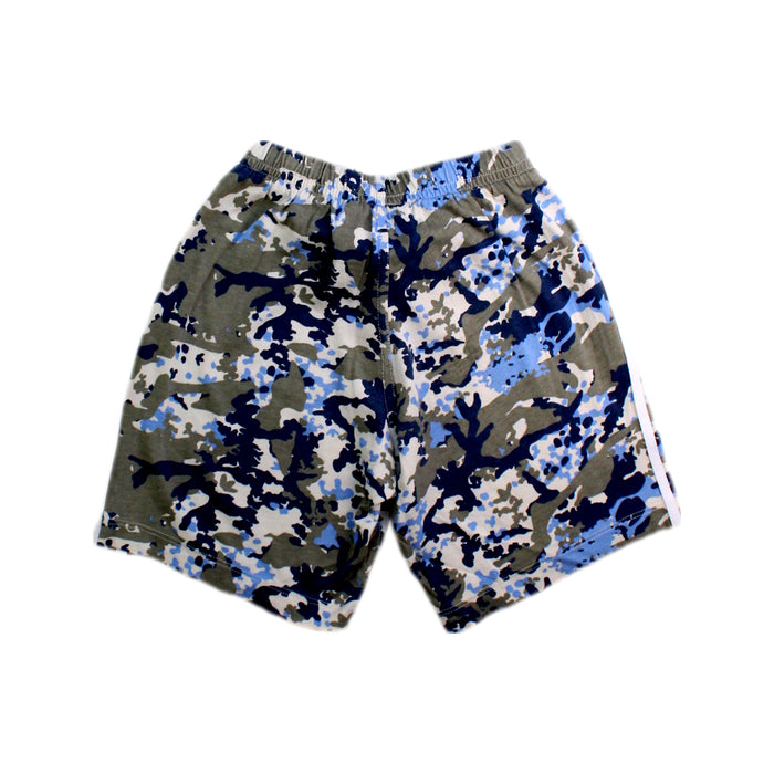 A Blue Shorts from Adidas in size 4T for boy. (Back View)