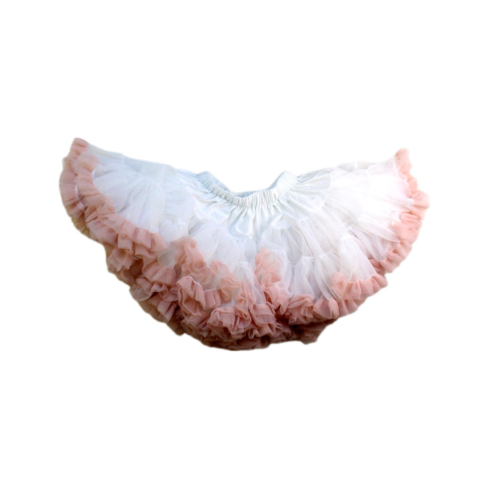 A Pink Tulle Skirts from Dolly by Le Petit Tom in size 12-18M for girl. (Back View)