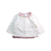 A White Long Sleeve Tops from Laranjinha in size 3-6M for girl. (Front View)