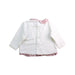 A White Long Sleeve Tops from Laranjinha in size 3-6M for girl. (Back View)