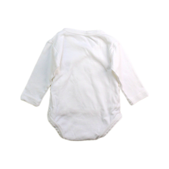 A White Long Sleeve Bodysuits from Chicco in size 0-3M for girl. (Back View)