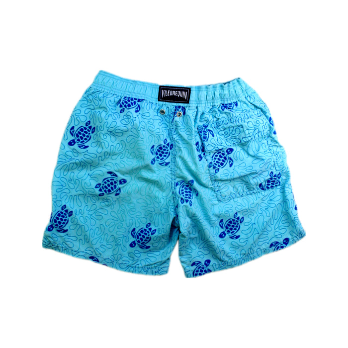A Blue Swim Shorts from Vilebrequin in size 12Y for boy. (Back View)