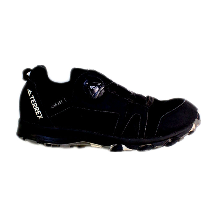 A Black Sneakers from Adidas in size 7Y for boy. (Front View)