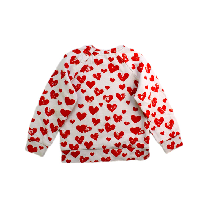 A Red Crewneck Sweatshirts from Molo in size 12-18M for girl. (Back View)