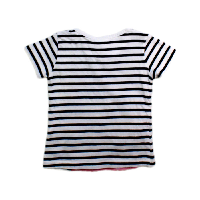 A Black Short Sleeve T Shirts from Seed in size 3-6M for girl. (Back View)