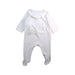 A White Long Sleeve Rompers from Jacadi in size 12-18M for girl. (Front View)