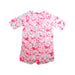 A Pink Long Sleeve Rompers from Bonnie Baby in size 2T for girl. (Front View)