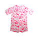 A Pink Long Sleeve Rompers from Bonnie Baby in size 2T for girl. (Back View)