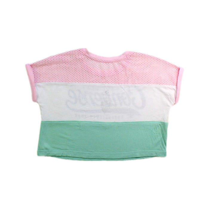 A Pink Short Sleeve T Shirts from Converse in size 2T for girl. (Back View)