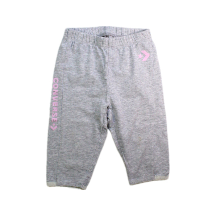 A Grey Sweatpants from Converse in size 3T for girl. (Front View)