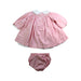 A Pink Dress Sets from Ralph Lauren in size 0-3M for girl. (Back View)