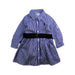 A Blue Long Sleeve Dresses from Ralph Lauren in size 3-6M for girl. (Front View)
