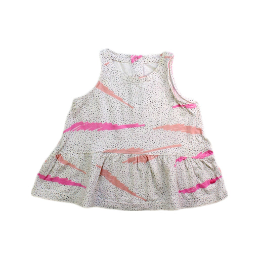 A White Sleeveless Dresses from The Bonnie Mob in size 12-18M for girl. (Front View)