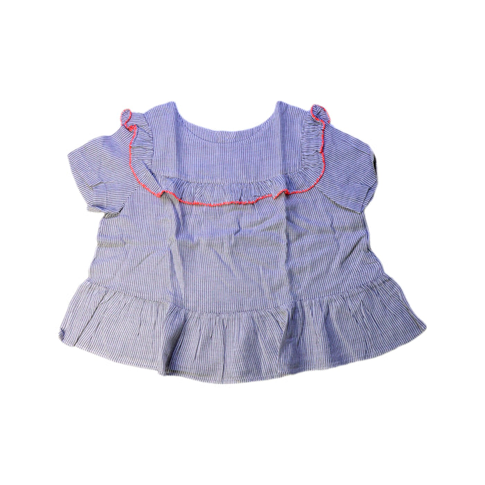 A Blue Short Sleeve Tops from Bonpoint in size 4T for girl. (Front View)