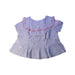 A Blue Short Sleeve Tops from Bonpoint in size 4T for girl. (Back View)