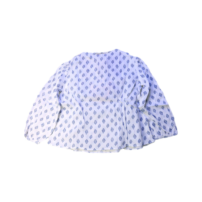 A White Long Sleeve Tops from Bonne Mere in size 4T for girl. (Back View)