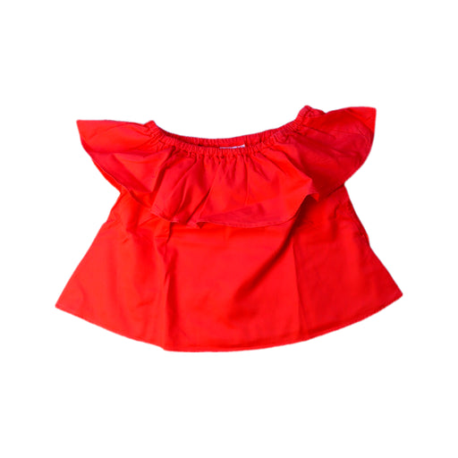 A Red Sleeveless Tops from Seed in size 4T for girl. (Front View)