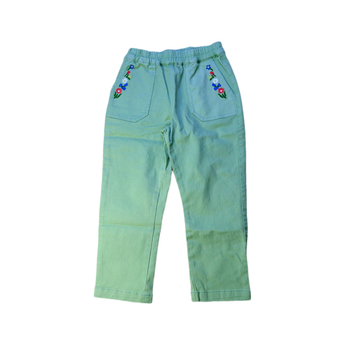 A Green Casual Pants from Boden in size 4T for girl. (Front View)