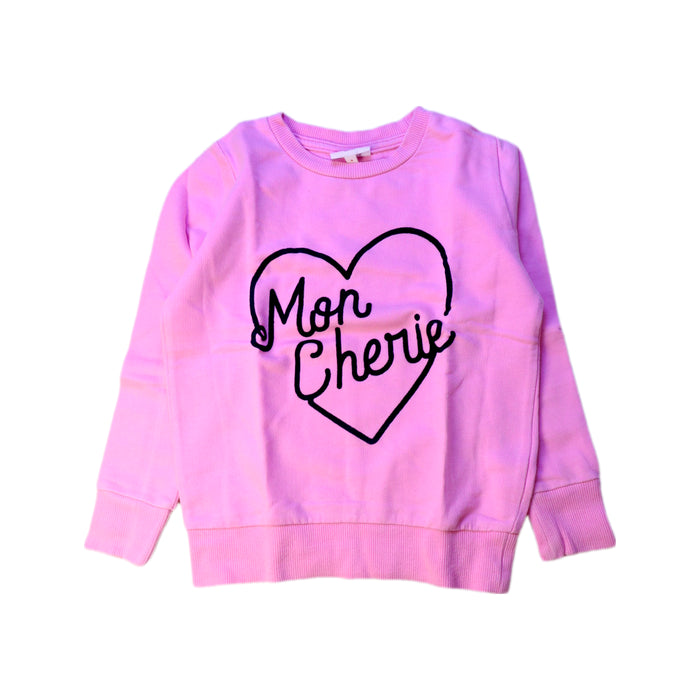 A Pink Crewneck Sweatshirts from Seed in size 4T for girl. (Front View)