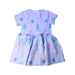A Blue Short Sleeve Dresses from Seed in size 4T for girl. (Back View)