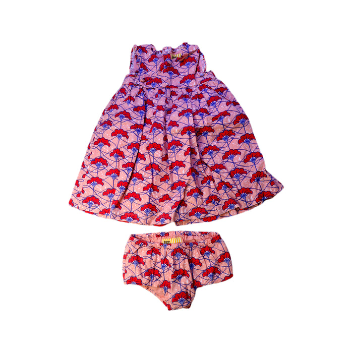 A Pink Dress Sets from Maison Château Rouge x Monoprix in size 2T for girl. (Front View)