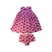 A Pink Dress Sets from Maison Château Rouge x Monoprix in size 2T for girl. (Back View)