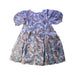 A Blue Short Sleeve Dresses from Seed in size 3T for girl. (Back View)