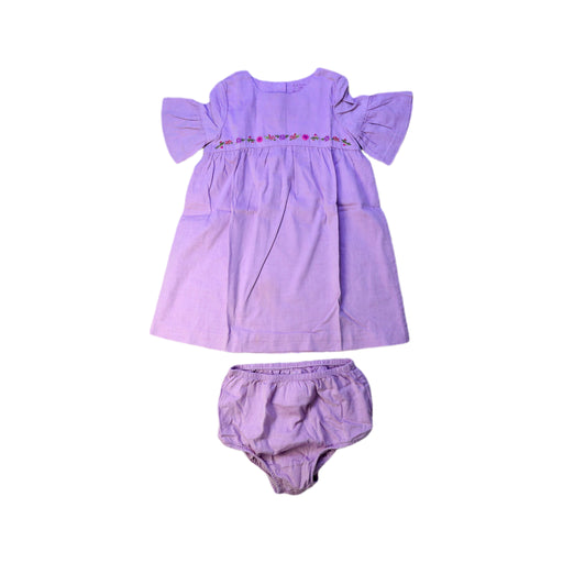 A Purple Dress Sets from Ralph Lauren in size 12-18M for girl. (Front View)