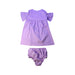 A Purple Dress Sets from Ralph Lauren in size 12-18M for girl. (Back View)
