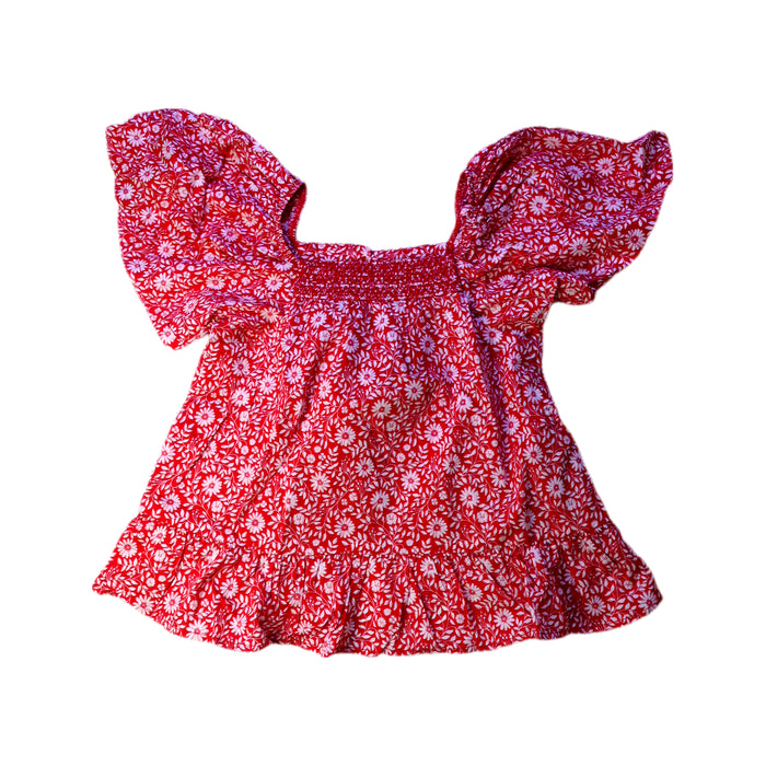 A Red Short Sleeve Tops from Sergent Major in size 8Y for girl. (Front View)