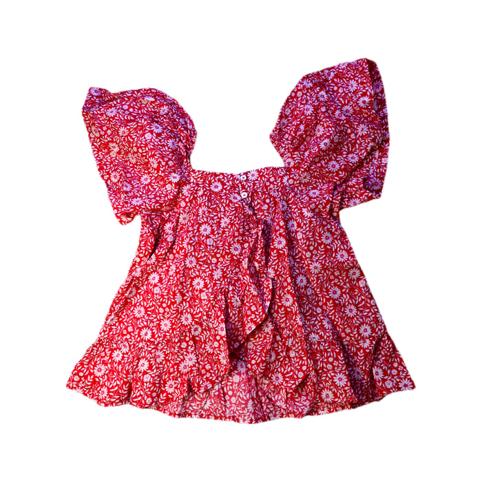 A Red Short Sleeve Tops from Sergent Major in size 8Y for girl. (Back View)
