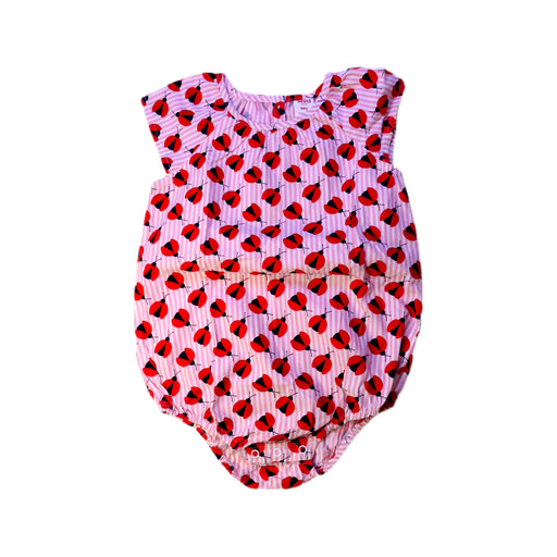A Red Sleeveless Rompers from Seed in size 18-24M for girl. (Front View)