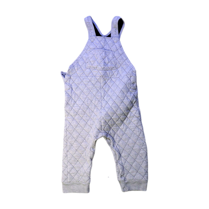 A Grey Long Overalls from Petit Bateau in size 12-18M for neutral. (Front View)