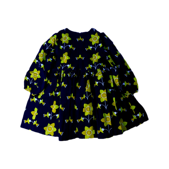 A Navy Long Sleeve Dresses from Jacadi in size 4T for girl. (Back View)