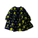 A Navy Long Sleeve Dresses from Jacadi in size 4T for girl. (Back View)