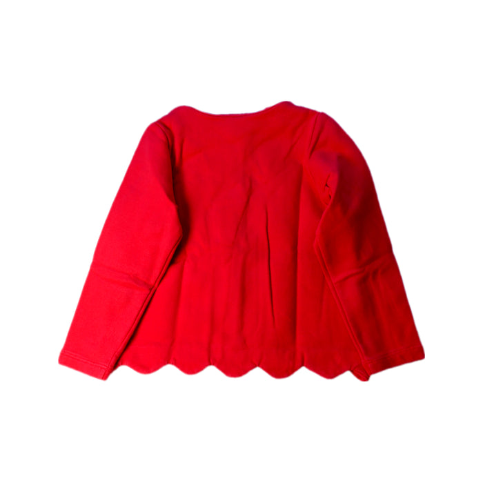 A Red Cardigans from Jacadi in size 3T for girl. (Back View)
