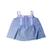 A Blue Sleeveless Tops from Ralph Lauren in size 12-18M for girl. (Front View)
