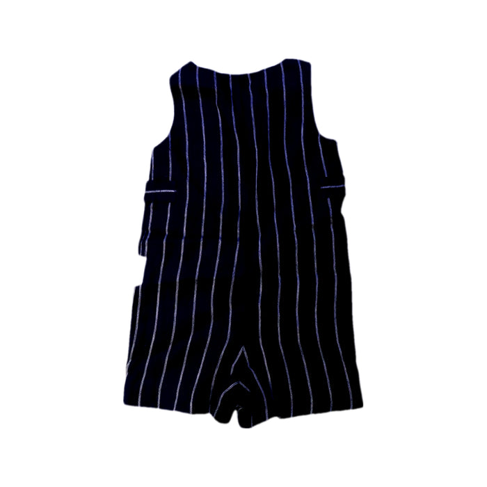 A Navy Overall Shorts from Ralph Lauren in size 3T for girl. (Back View)