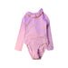 A Pink Swimsuits from Monoprix in size 4T for girl. (Front View)