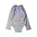 A Pink Swimsuits from Bonton in size 3T for girl. (Front View)
