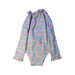 A Pink Swimsuits from Bonton in size 3T for girl. (Back View)