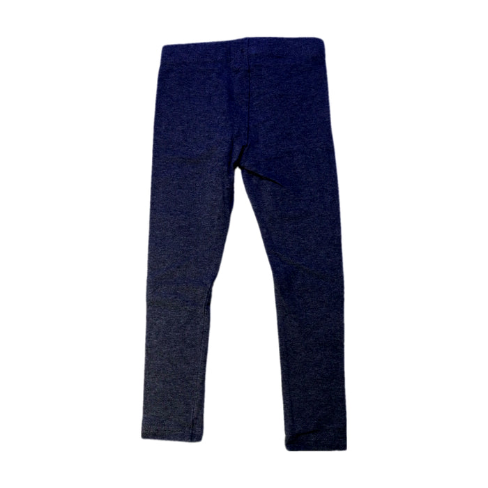 A Blue Leggings from Seed in size 3T for girl. (Back View)
