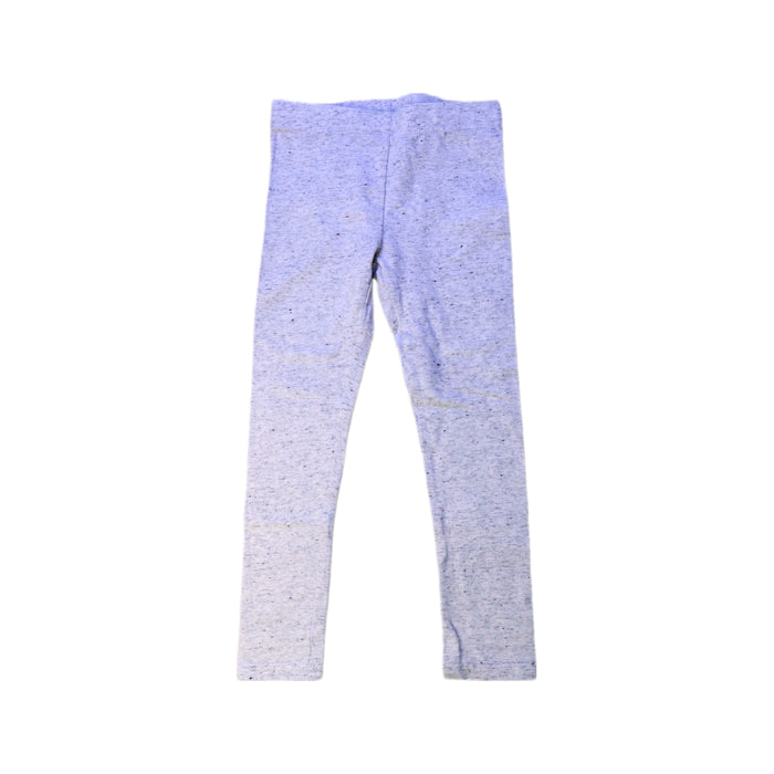 A Grey Leggings from Seed in size 3T for girl. (Front View)