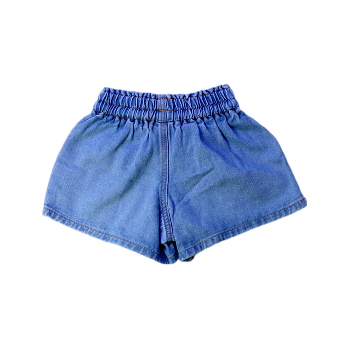 A Blue Shorts from Seed in size 3T for girl. (Back View)