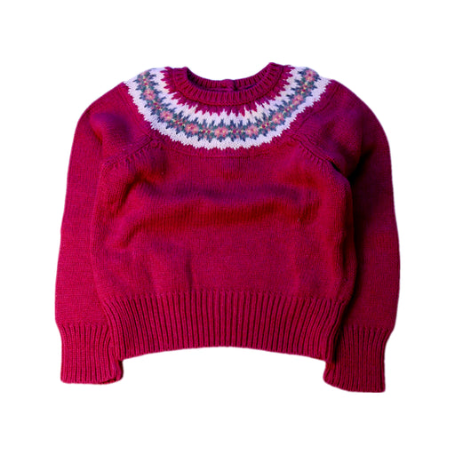 A Pink Knit Sweaters from Ralph Lauren in size 3T for girl. (Front View)