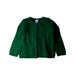 A Green Cardigans from Petit Bateau in size 3T for girl. (Front View)